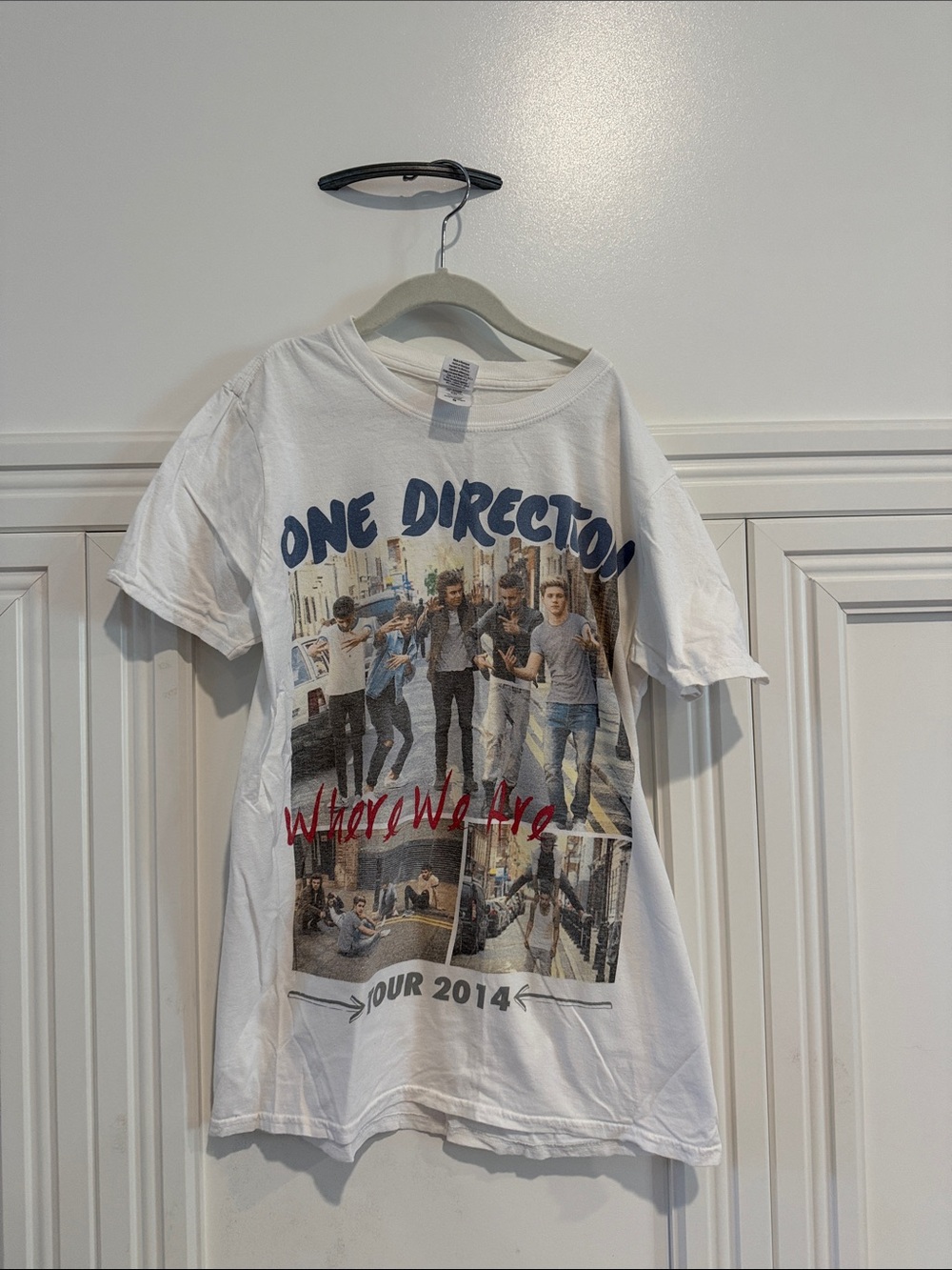 One Direction White 'Where We Are' Tour Graphic Tee
